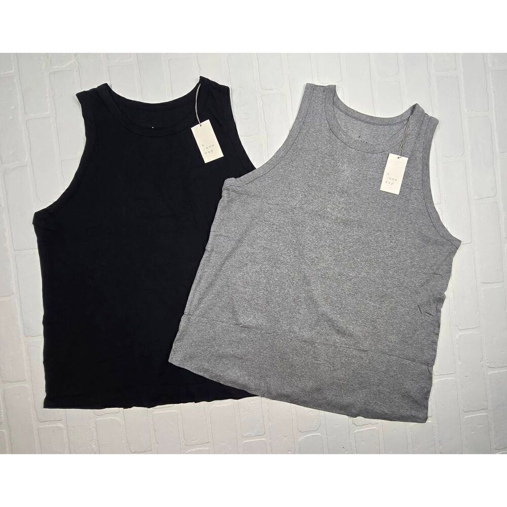 A New Day Black and Gray Tank Top Bundle 4X